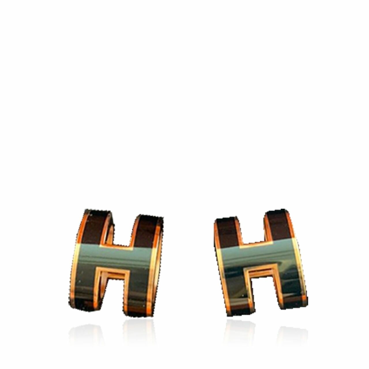 Hermes H Pop Earring Black Jewellery