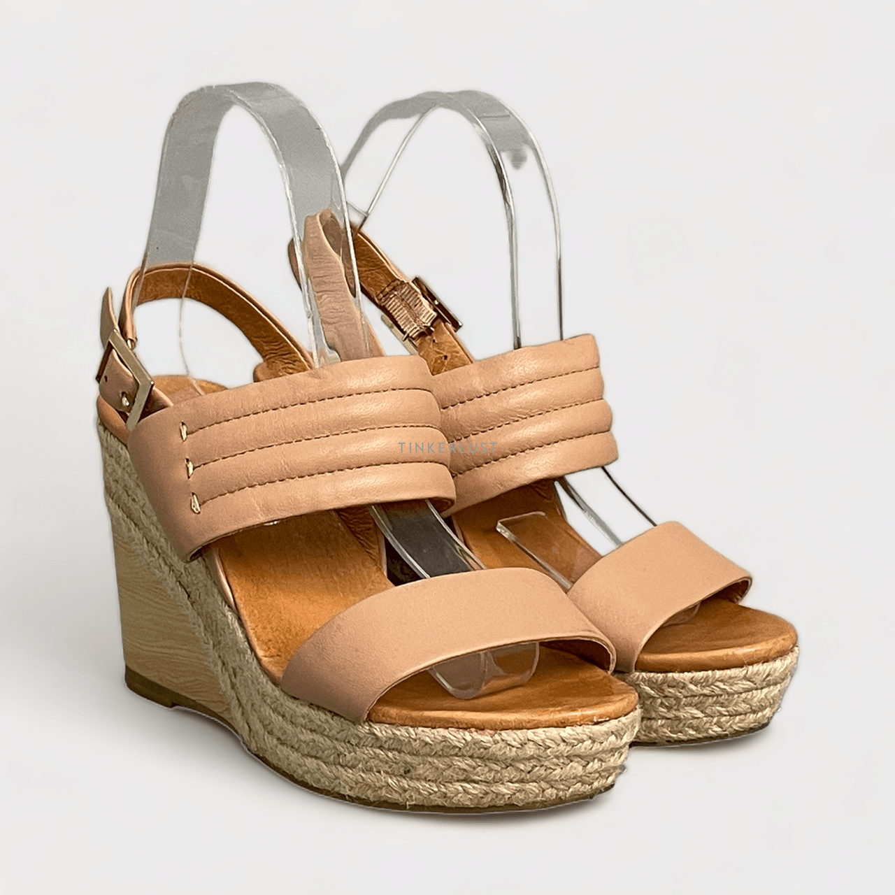 Staccato Nude Wedges