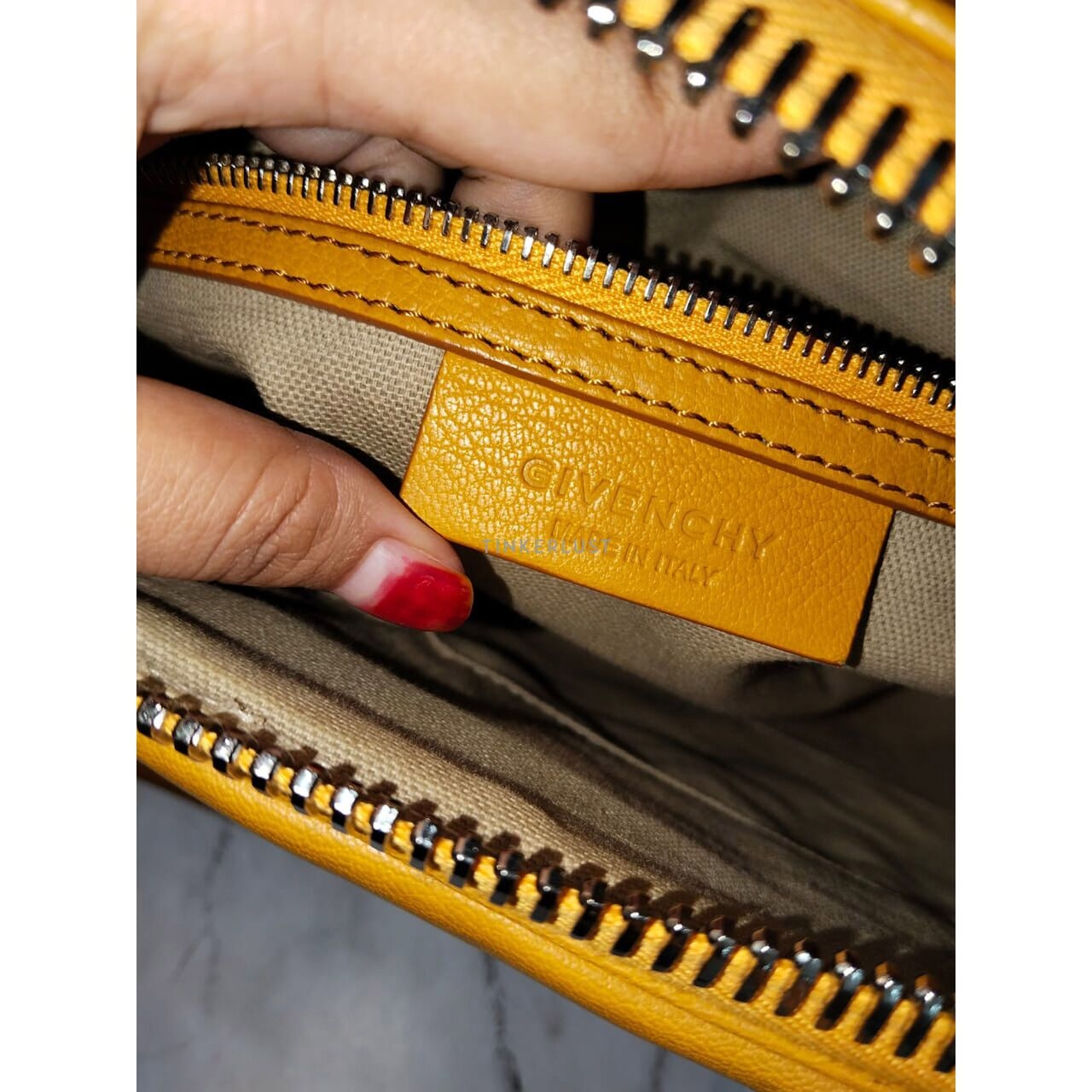 Givenchy Antigona Small Mustard Leather SHW Satchel