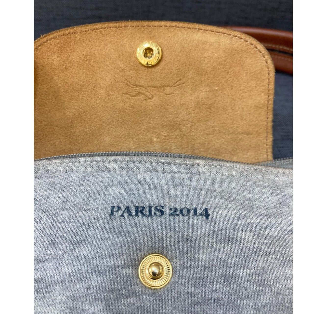 Longchamp Le Pliage Rive Droite Grey 2014 Tote Bag
