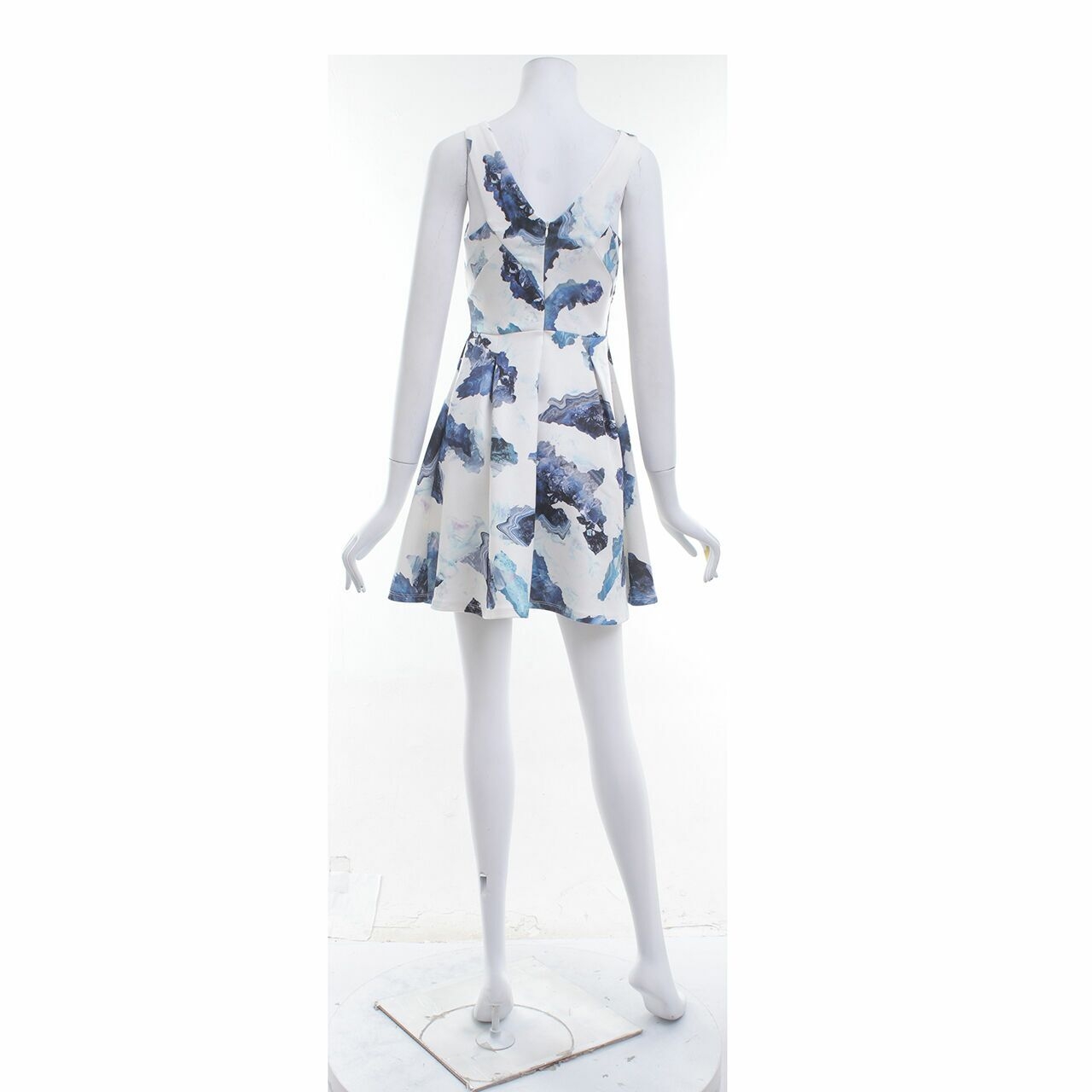 Something Borrowed Blue & White Mini Dress