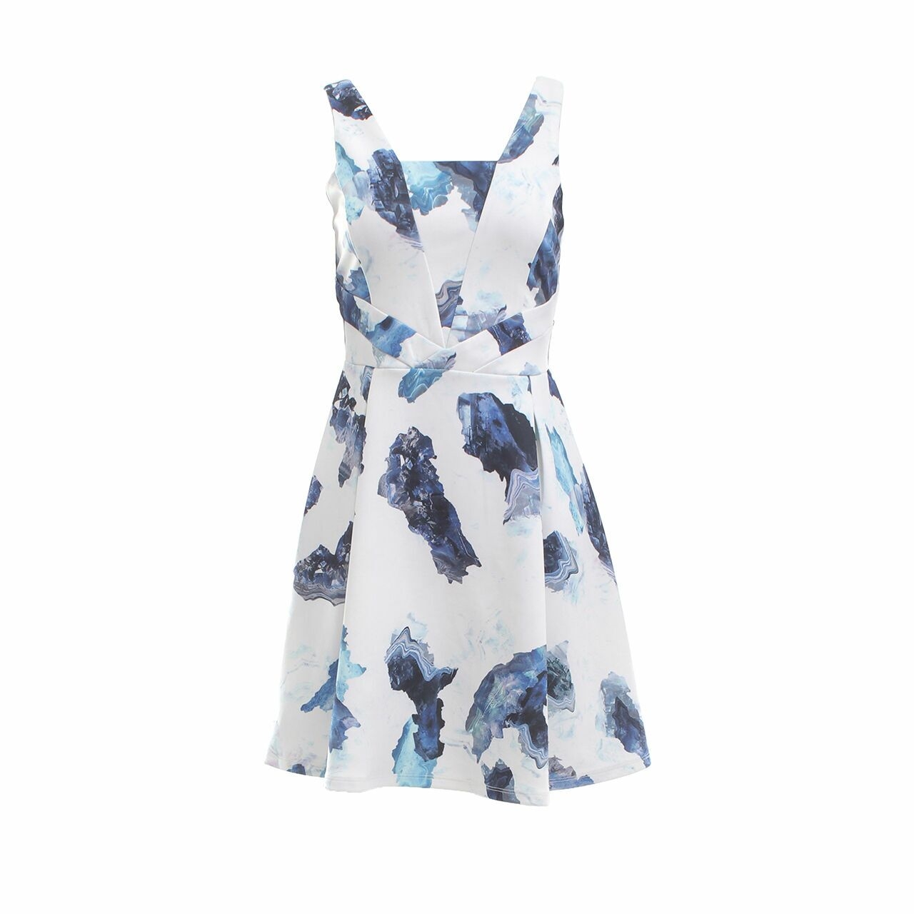 Something Borrowed Blue & White Mini Dress