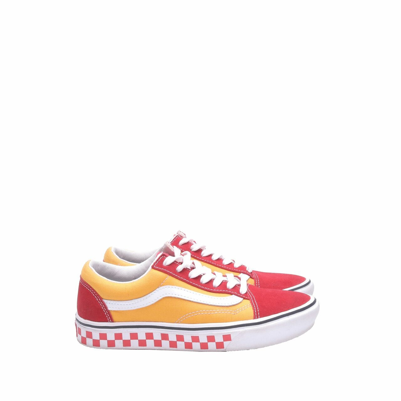 Vans Comfycush Old Skool Red & Yellow Sneakers