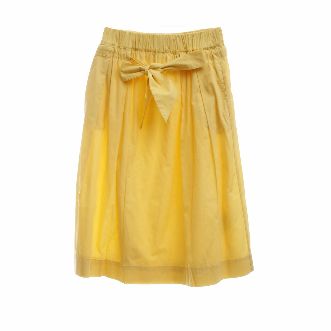 Zara Yellow Midi Skirt