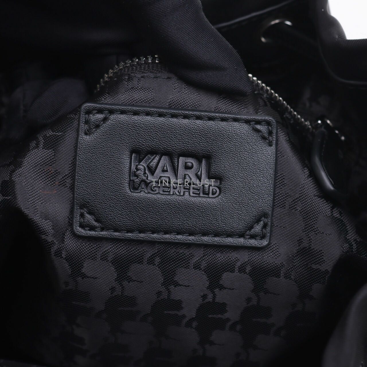 Karl Lagerfeld Black Bucket Sling Bag