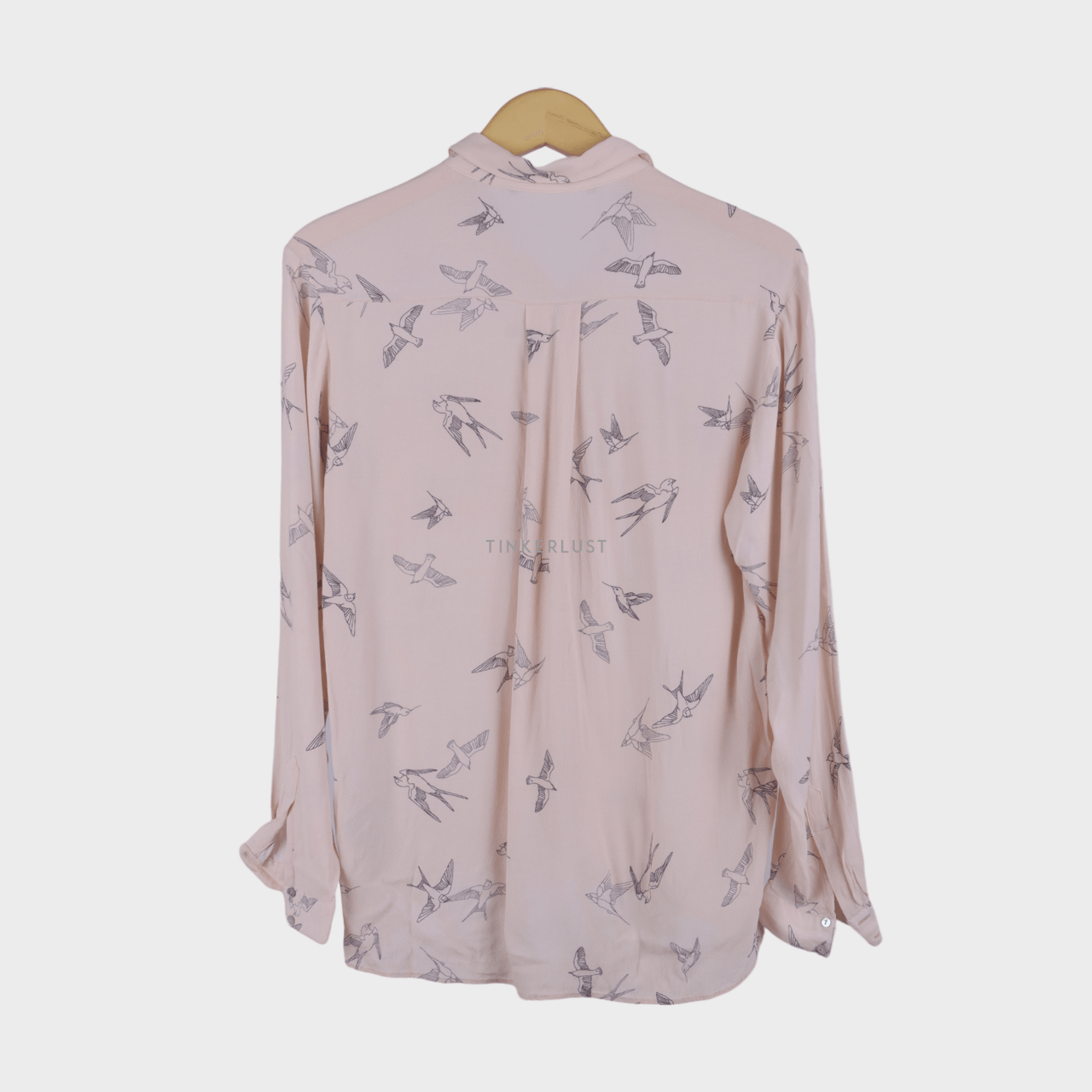 Zara Peach Animal Print Shirt