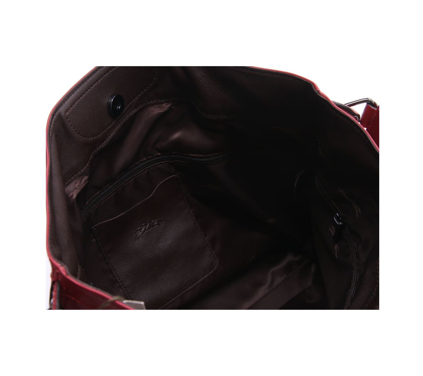 Longchamp Maroon 3D Tote Bag