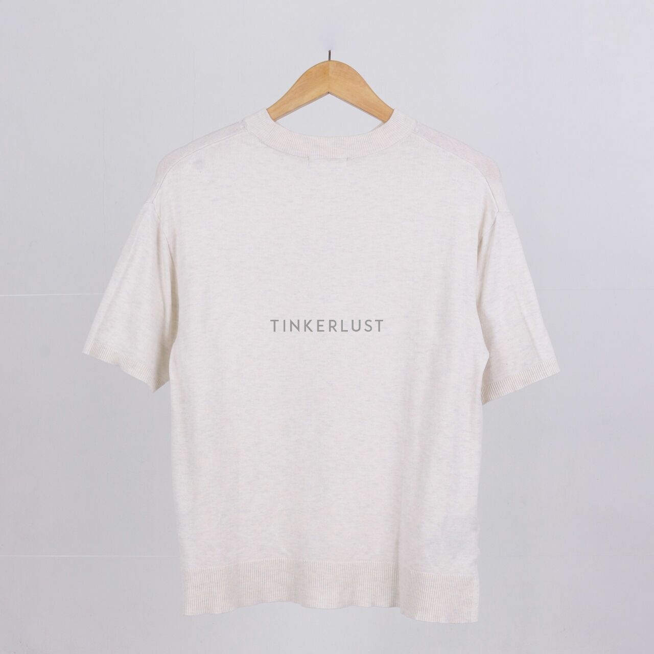 H&M Ivory Knit T-Shirt