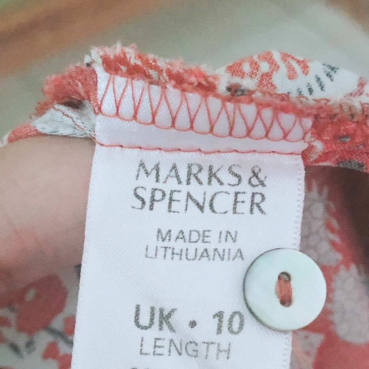 Marks & Spencer Red Geometric Skirt