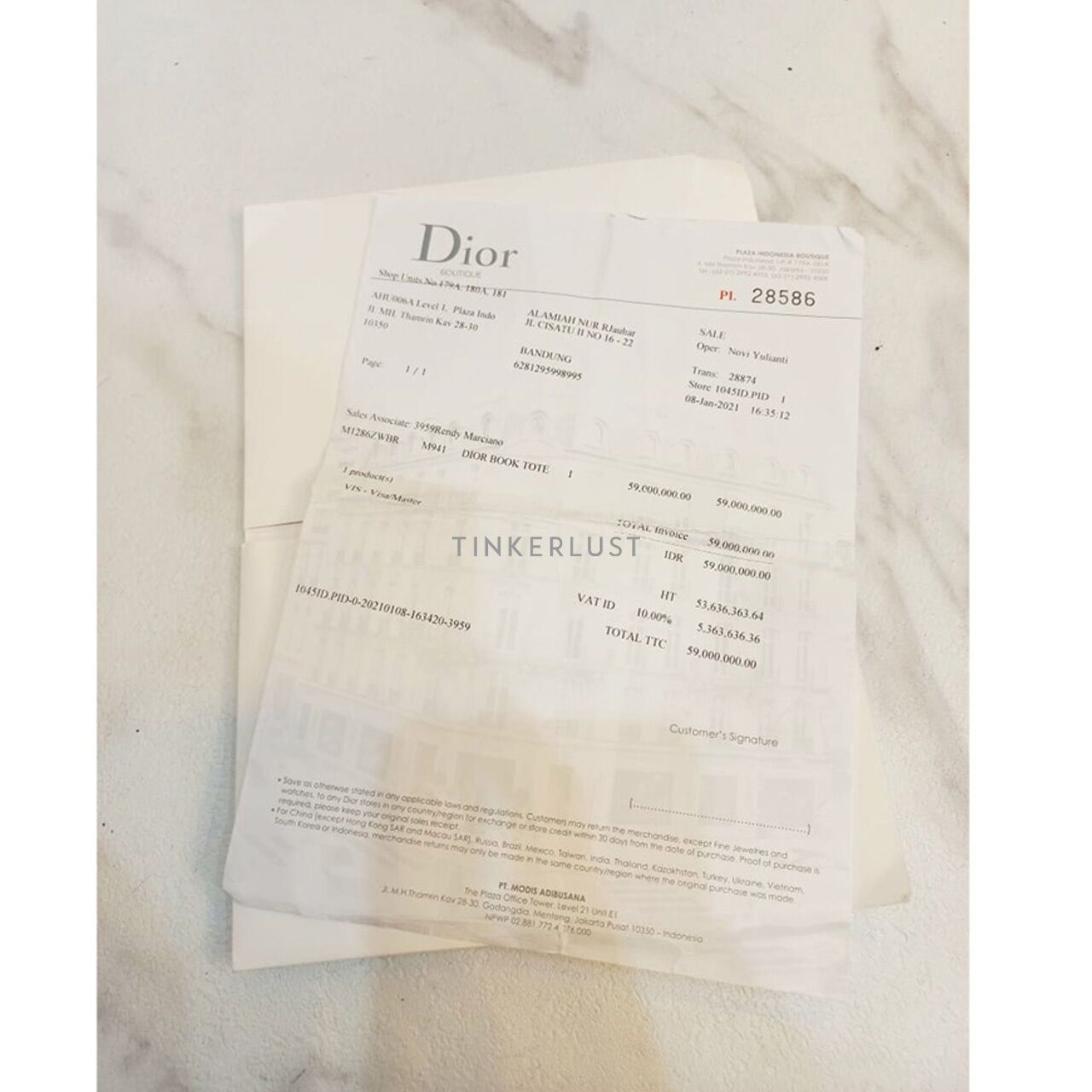 Christian Dior Book Tote Large White 2021 Tote Bag