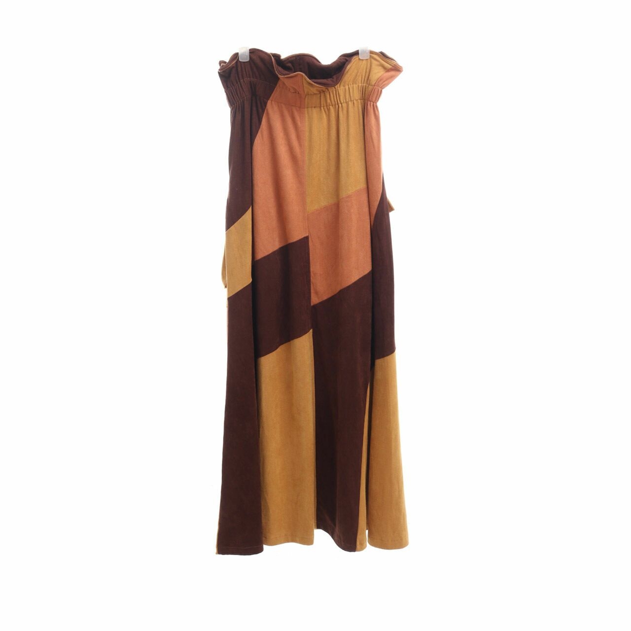 Fashion Nova Multicolor Velvet Long Slit  Maxi Skirt