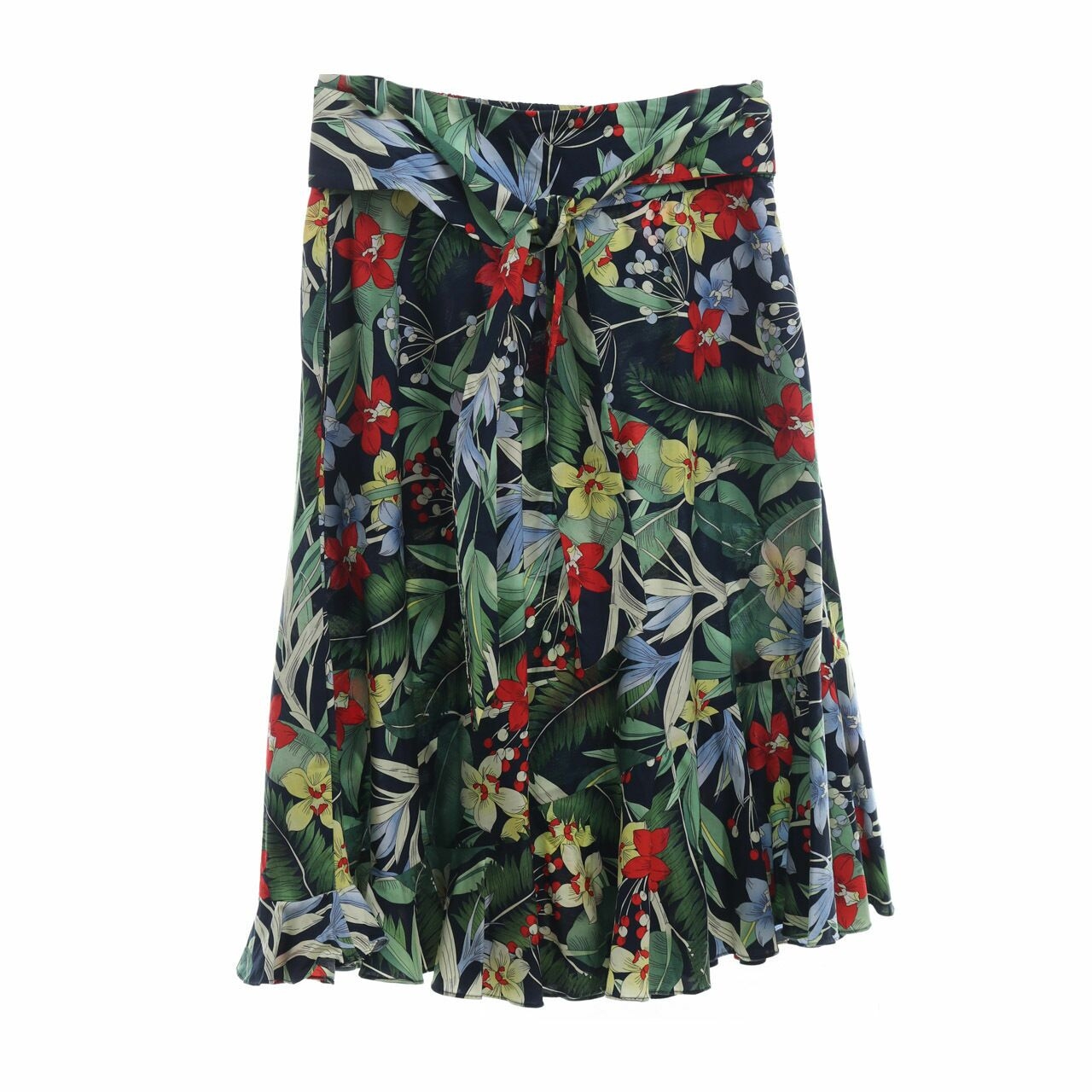 Zara Multi Floral Midi Skirt