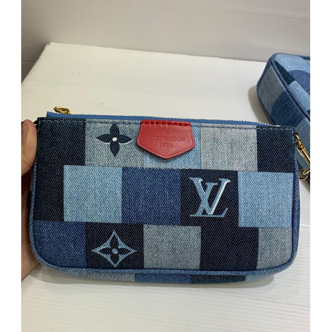 Louis Vuitton Multi Pochette Denim Canvas Blue 2019 Sling Bag