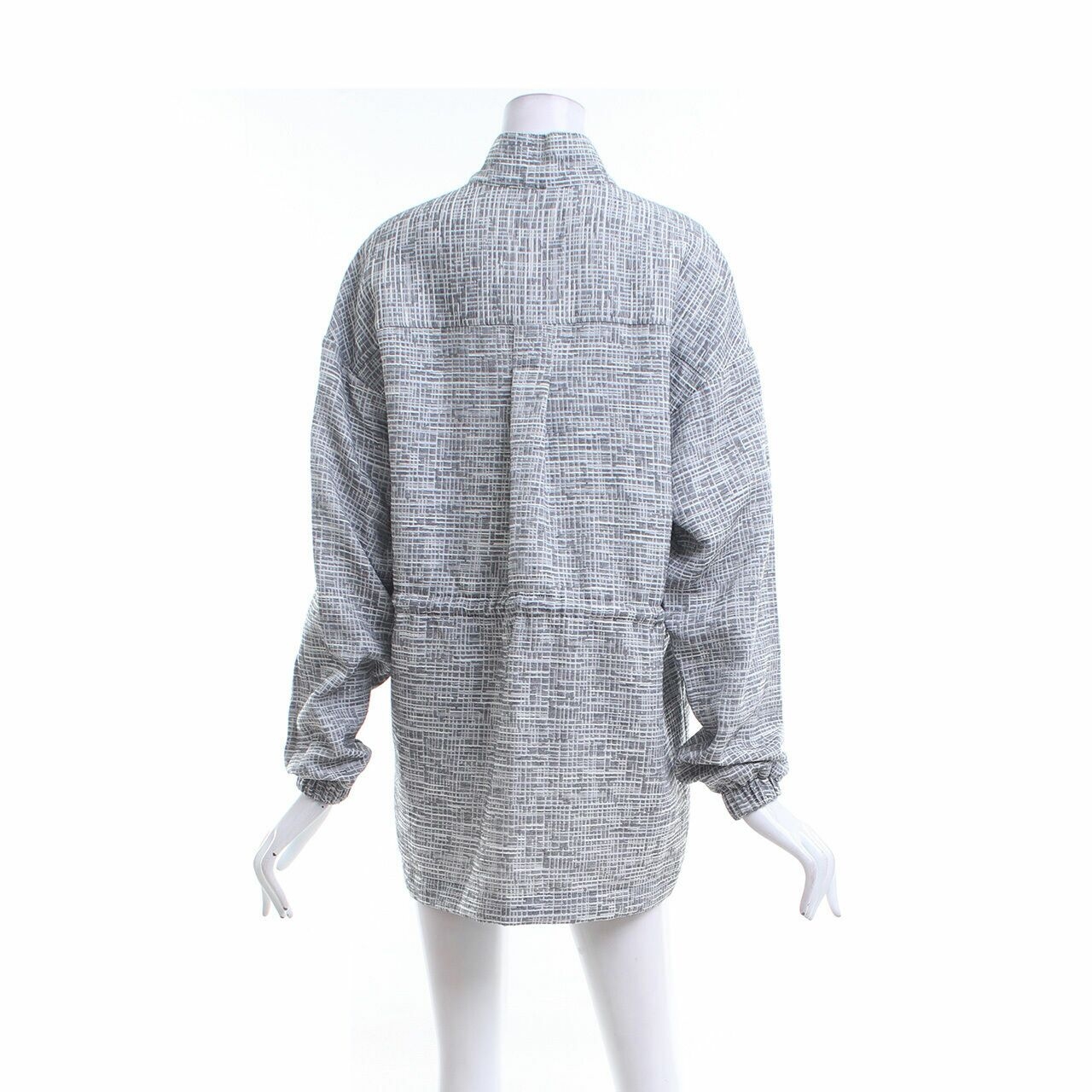 Day and Night Grey Pattern Parka Coat