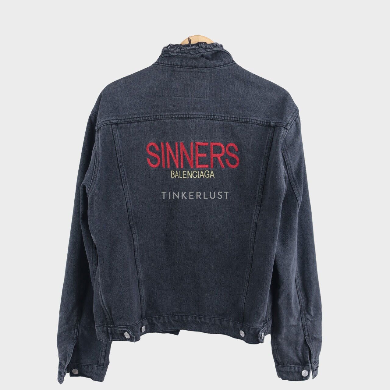 Balenciaga Sinners Black Denim  Jacket