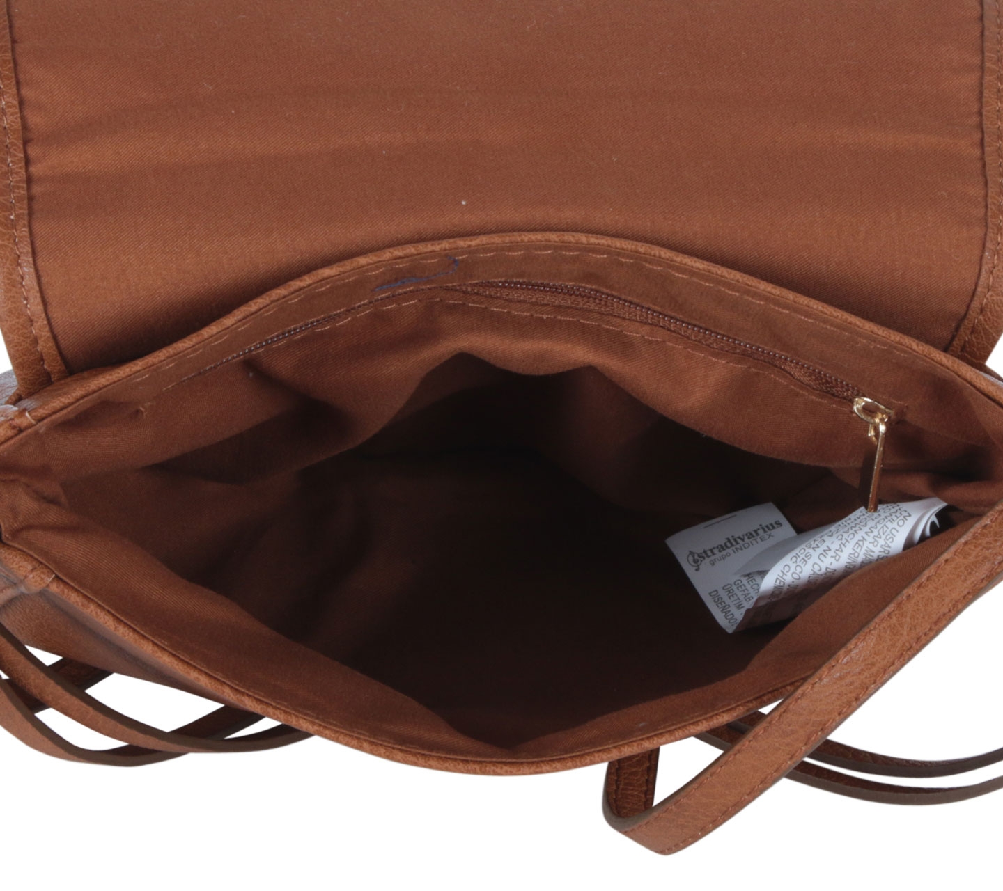 Stradivarius Brown Flap Sling Bag
