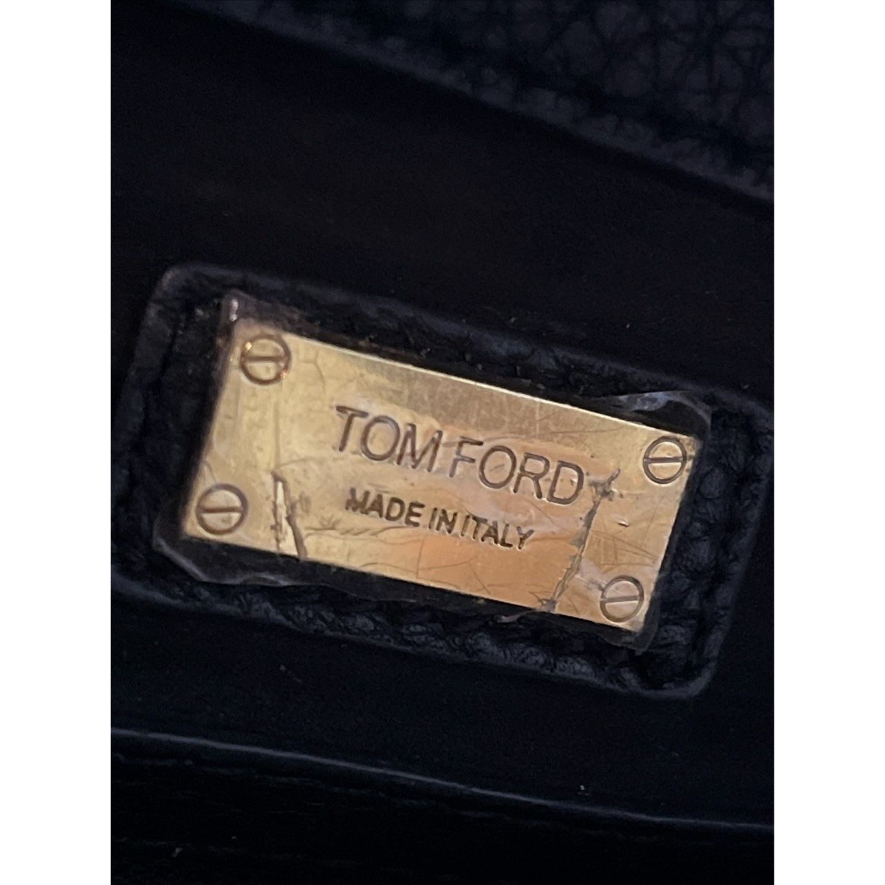 Tom Ford Natalia Turn-Lock Black Tote Bag