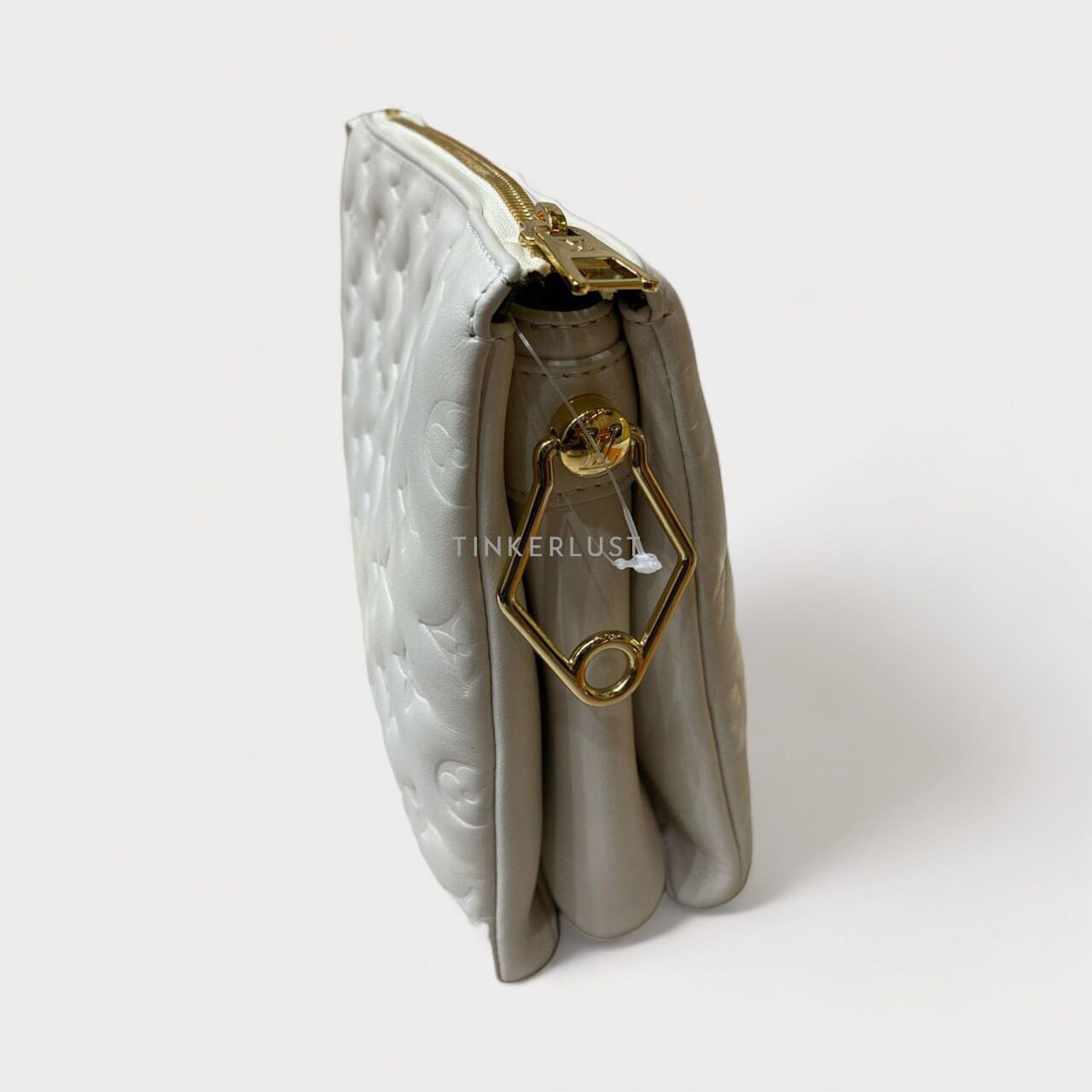 Louis Vuitton Coussin PM Monogram Embossed Cream GHW Shoulder Bag