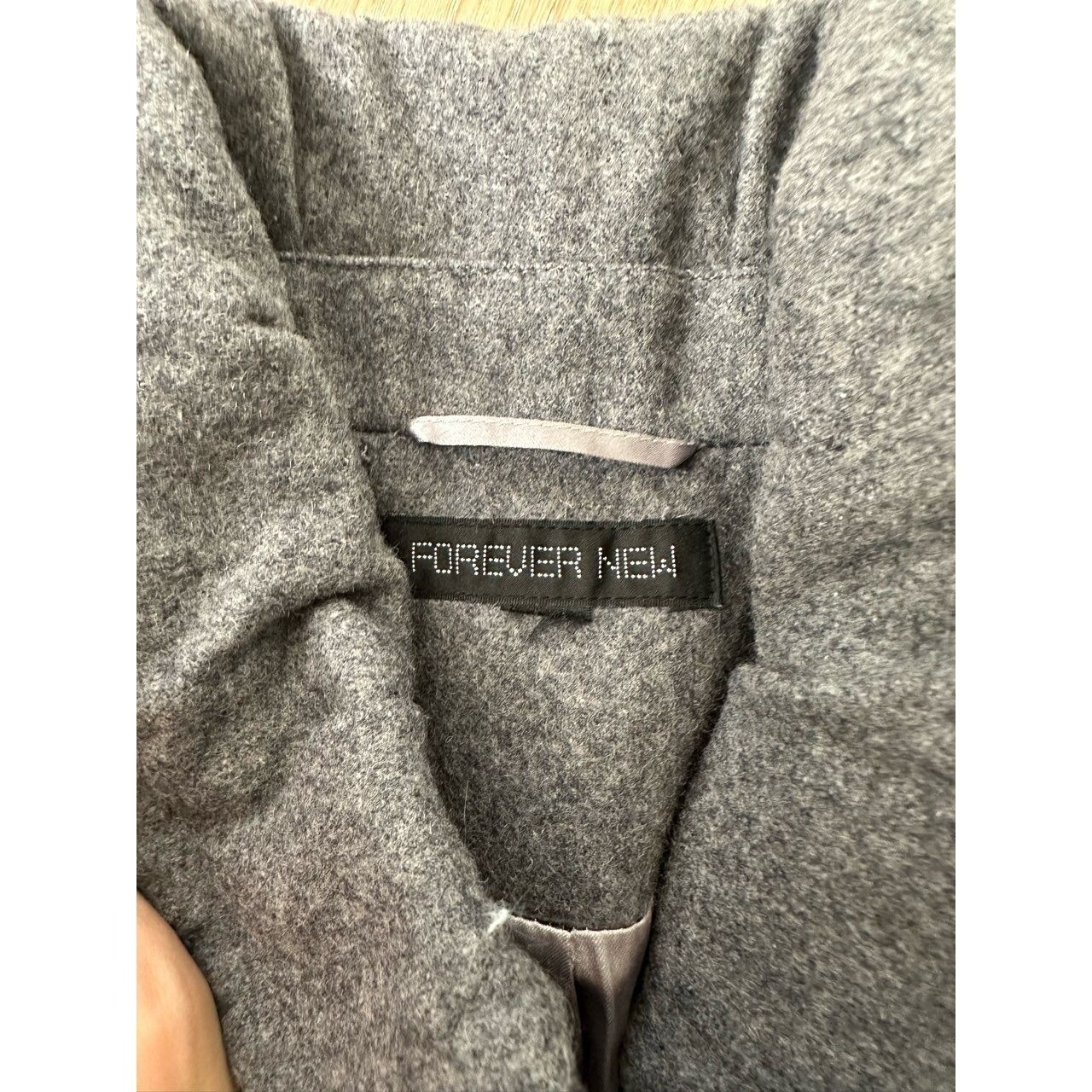 Forever New Grey Coat Winter Size XS