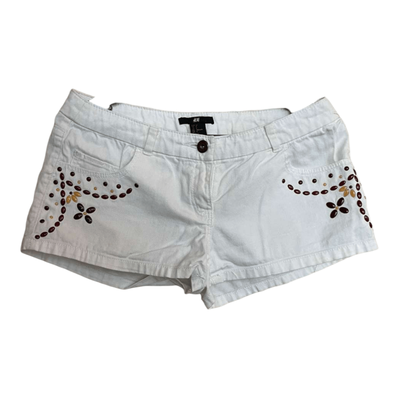 H&M White Short Pants