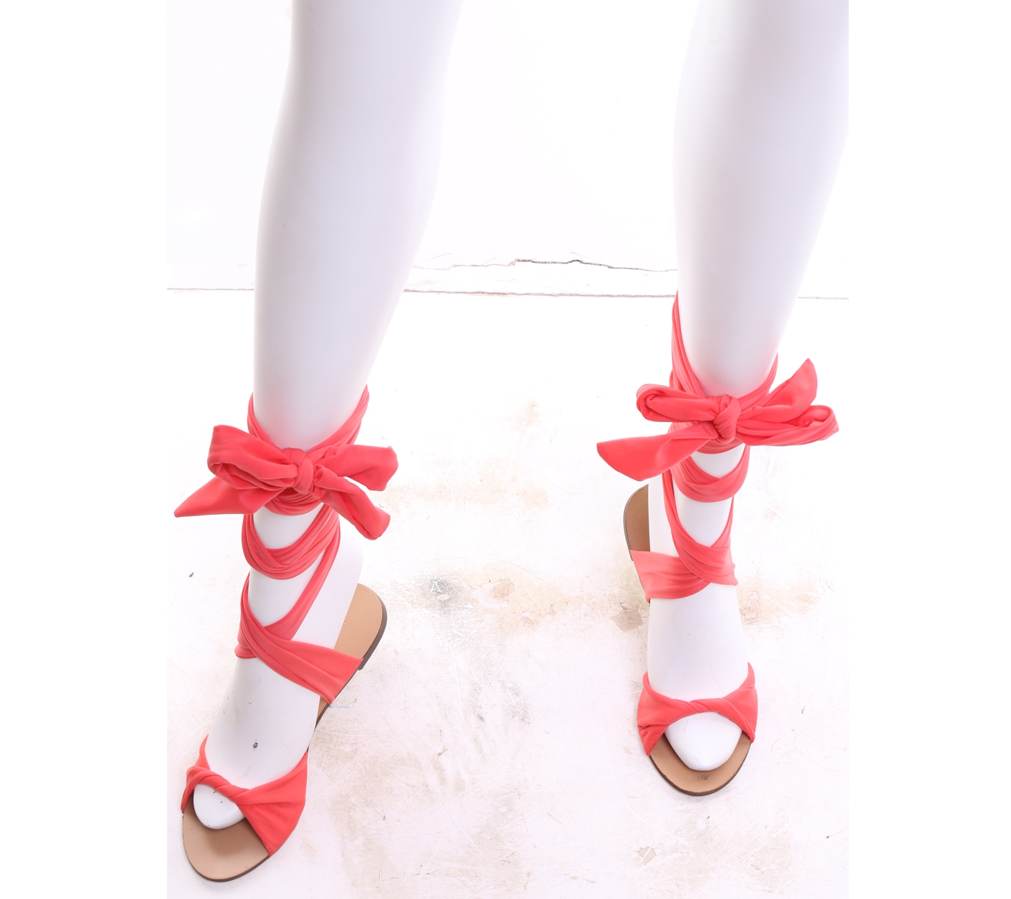 Private Collection Pink Lace Up Sandals