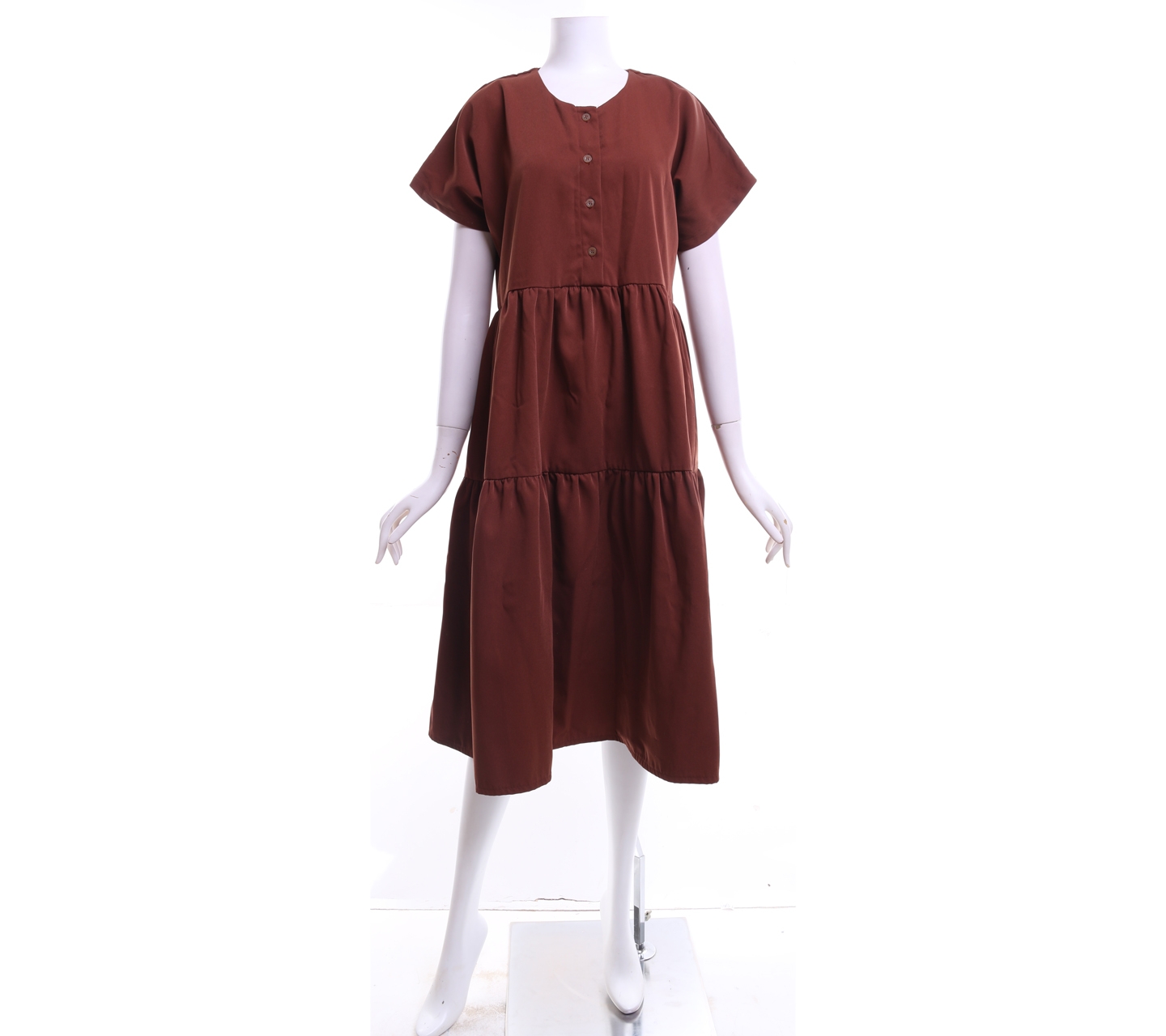 ATS The Label Brown Midi Dress