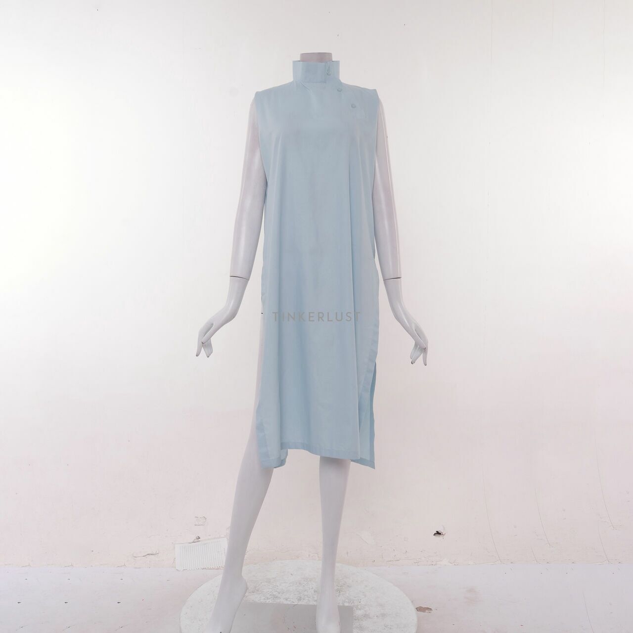 MASSHIRO&Co. Blue Slits Midi Dress