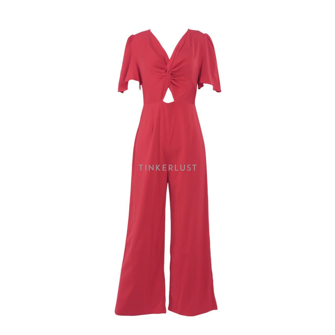 Pomelo. Red Jumpsuit