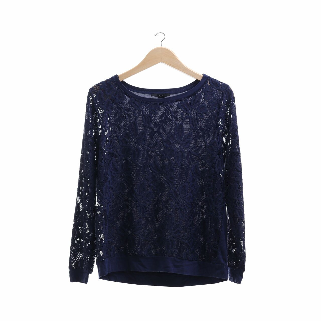 Forever 21 Dark Blue Lace Blouse