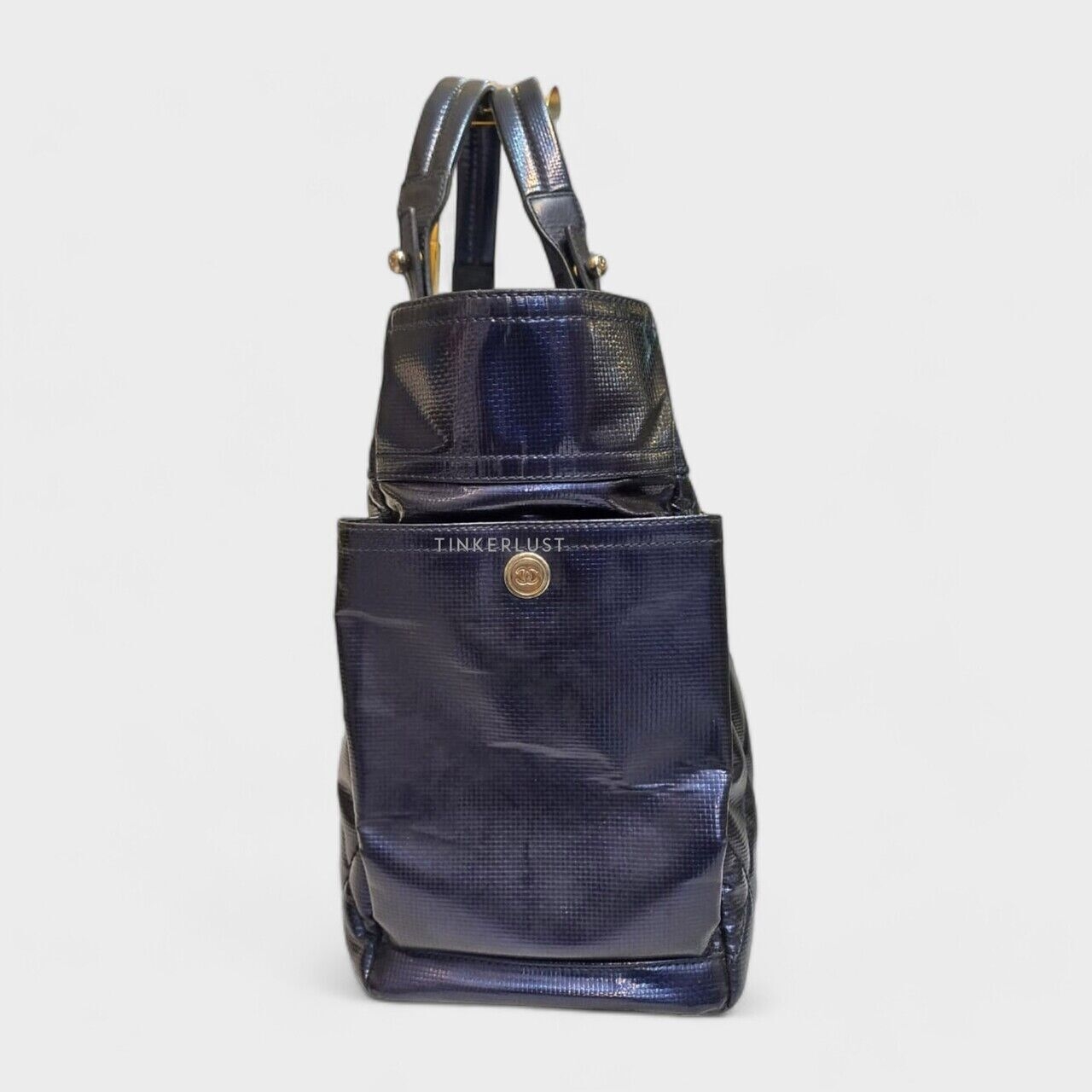 Chanel Biaritz Metallic Purple #13 SHW Tote Bag