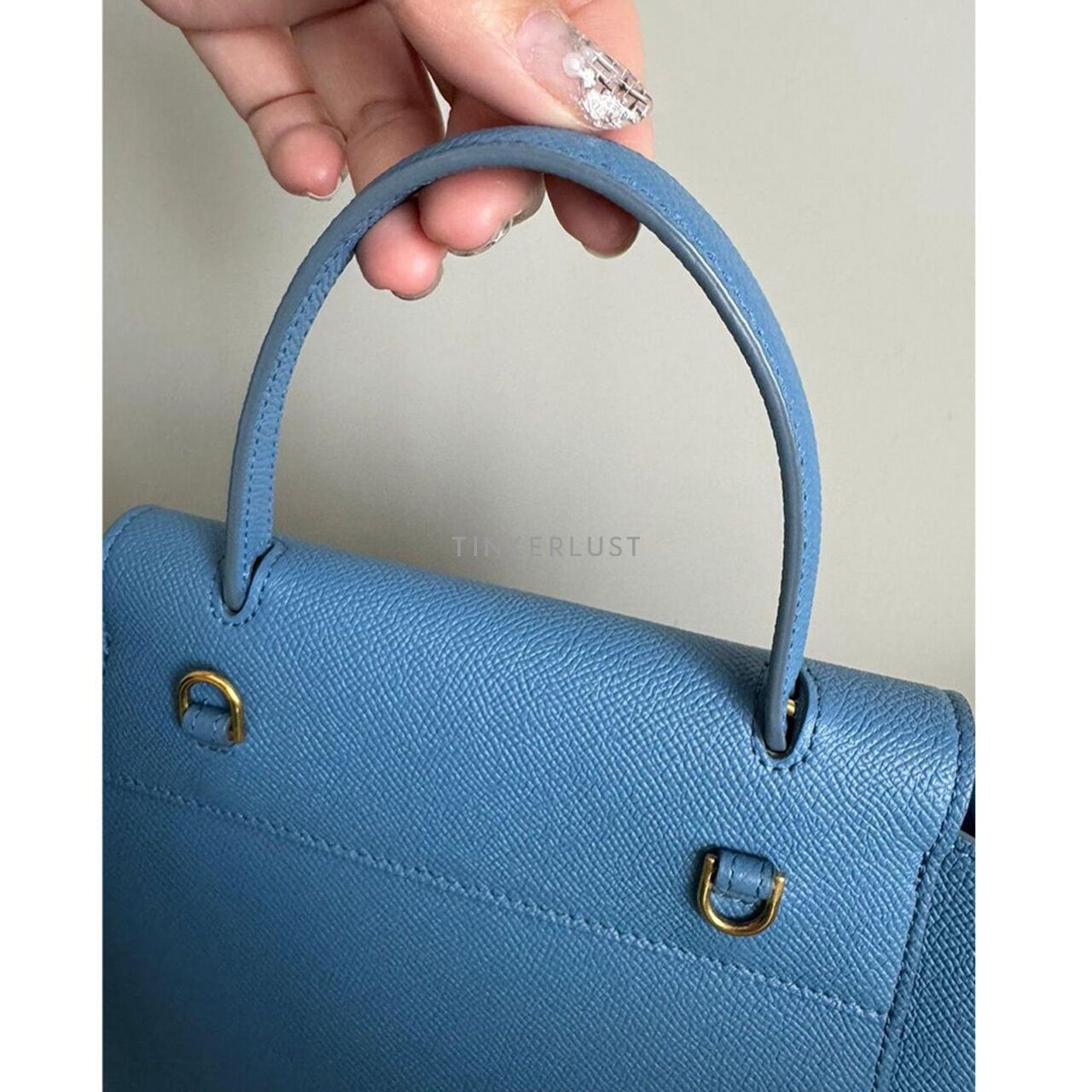 Celine Belt Bag Blue Nano Satchel