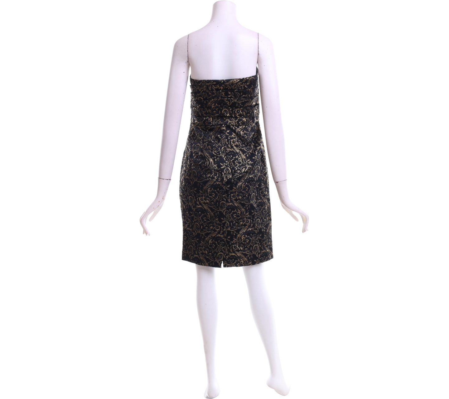 Ciel Black & Gold Off Shoulder Mini Dress