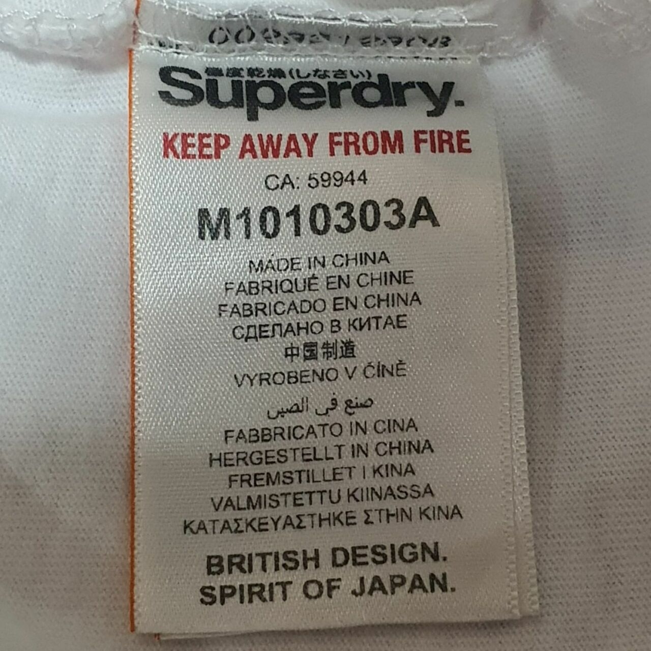 Superdry White Kaos For Men