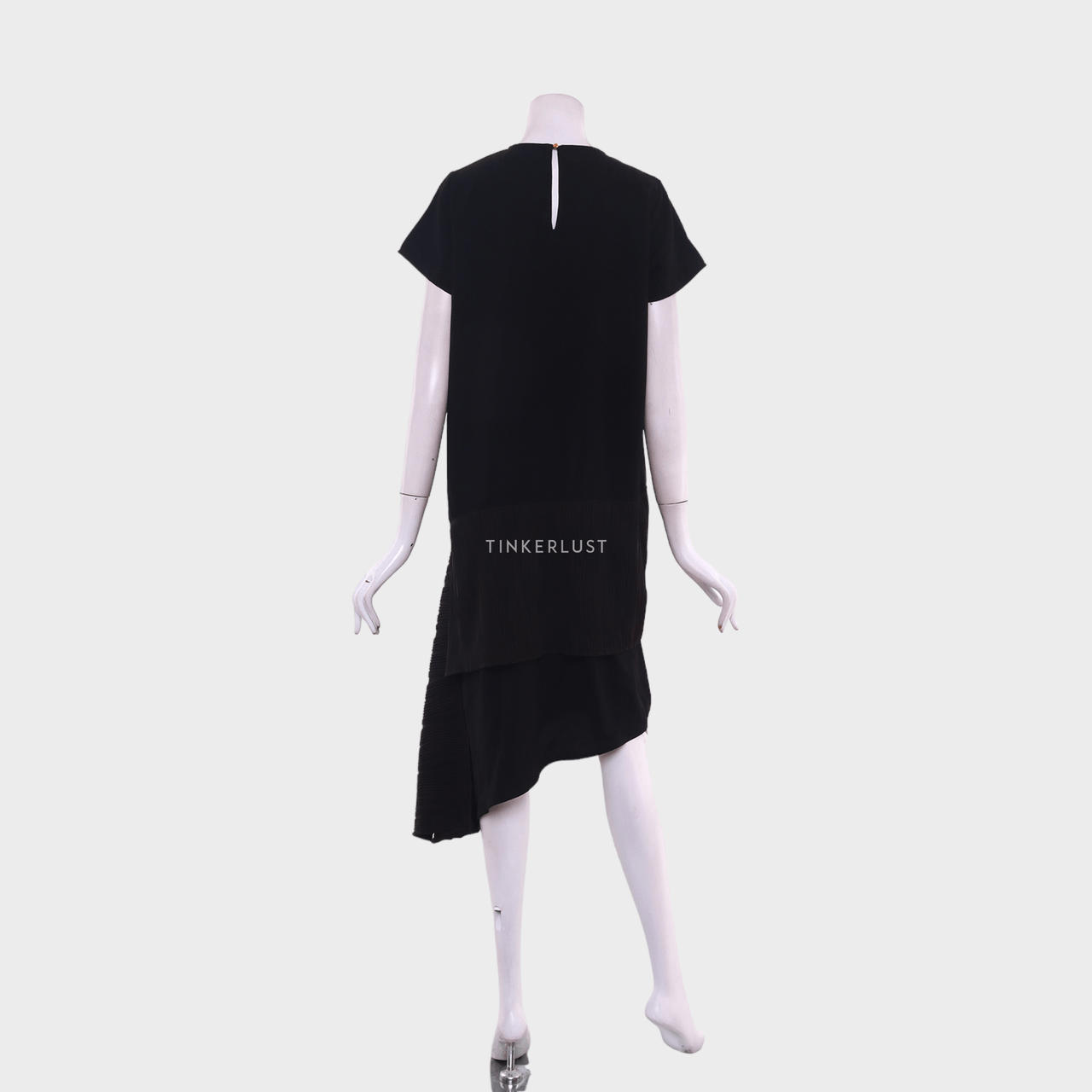 Cotton Ink Black Midi Dress