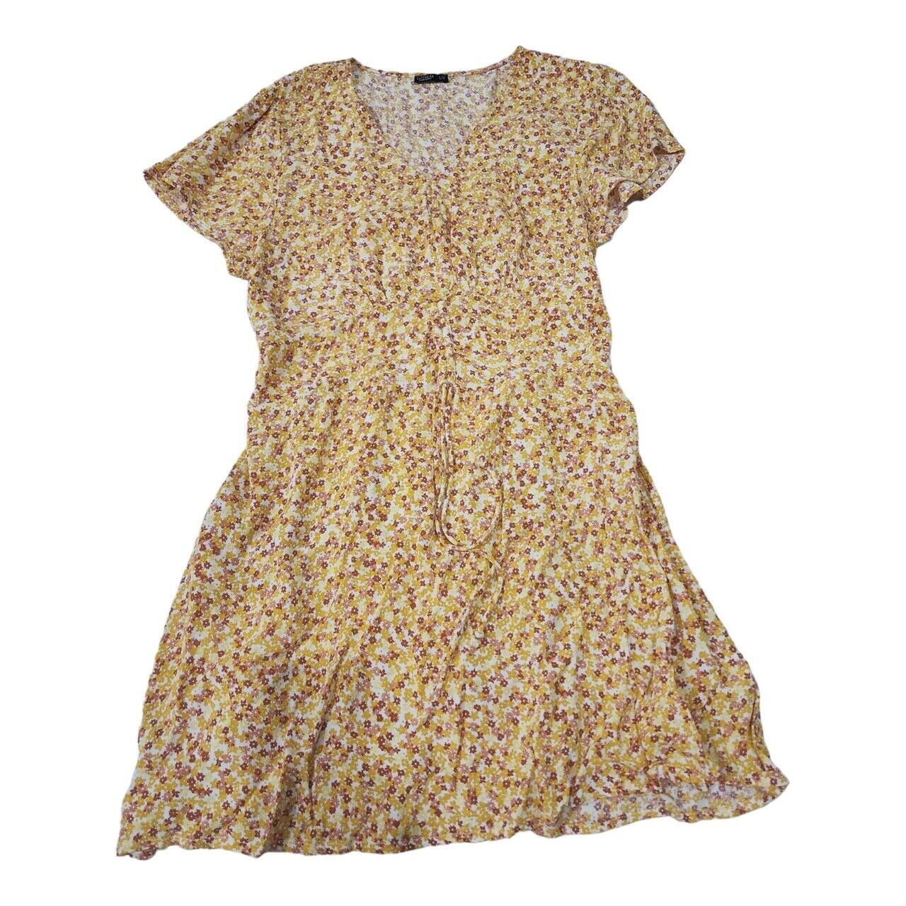 Cotton On Yellow Floral Mini Dress
