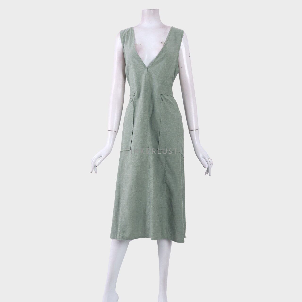 Maven Sage Green Midi Dress