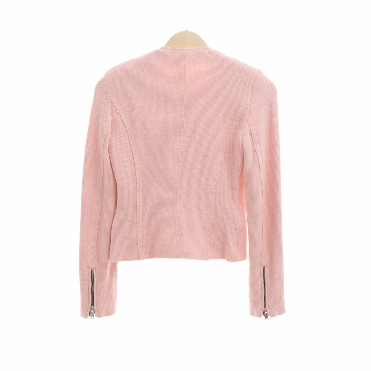 Zara Peach Tweed Jacket