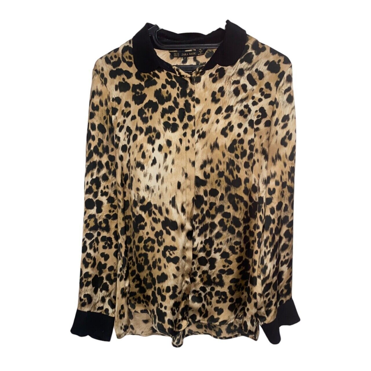 Zara Brown & Black Leopard Shirt