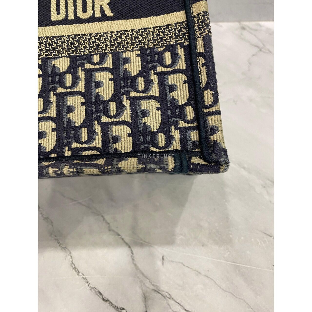 Christian Dior Book Tote Small Oblique Navy 2021