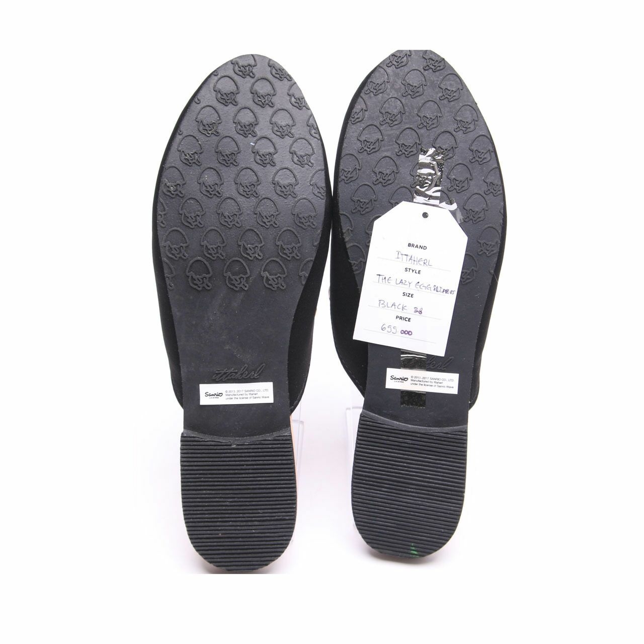 Ittaherl Black The Lazy Egg Sitprers Mules Sandals