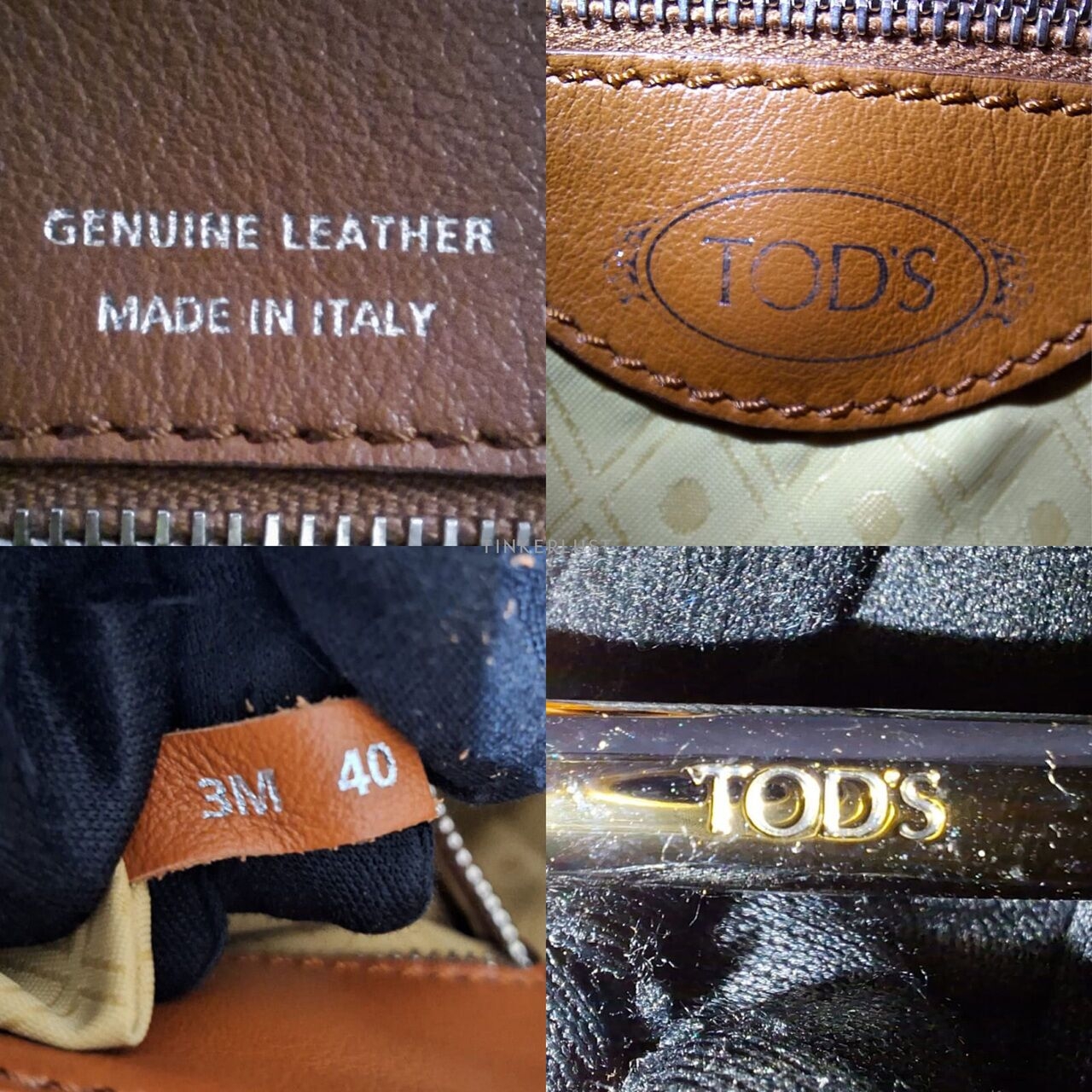 Tod's Colorblock Canvas & Leather Shoulder Bag