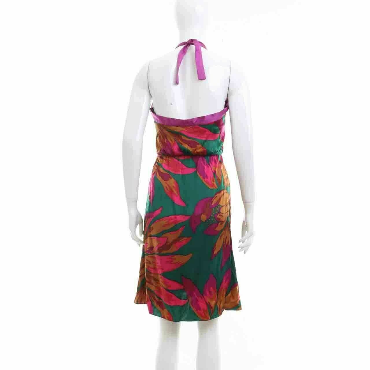 Private Collection Multicolour Halter Mini Dress