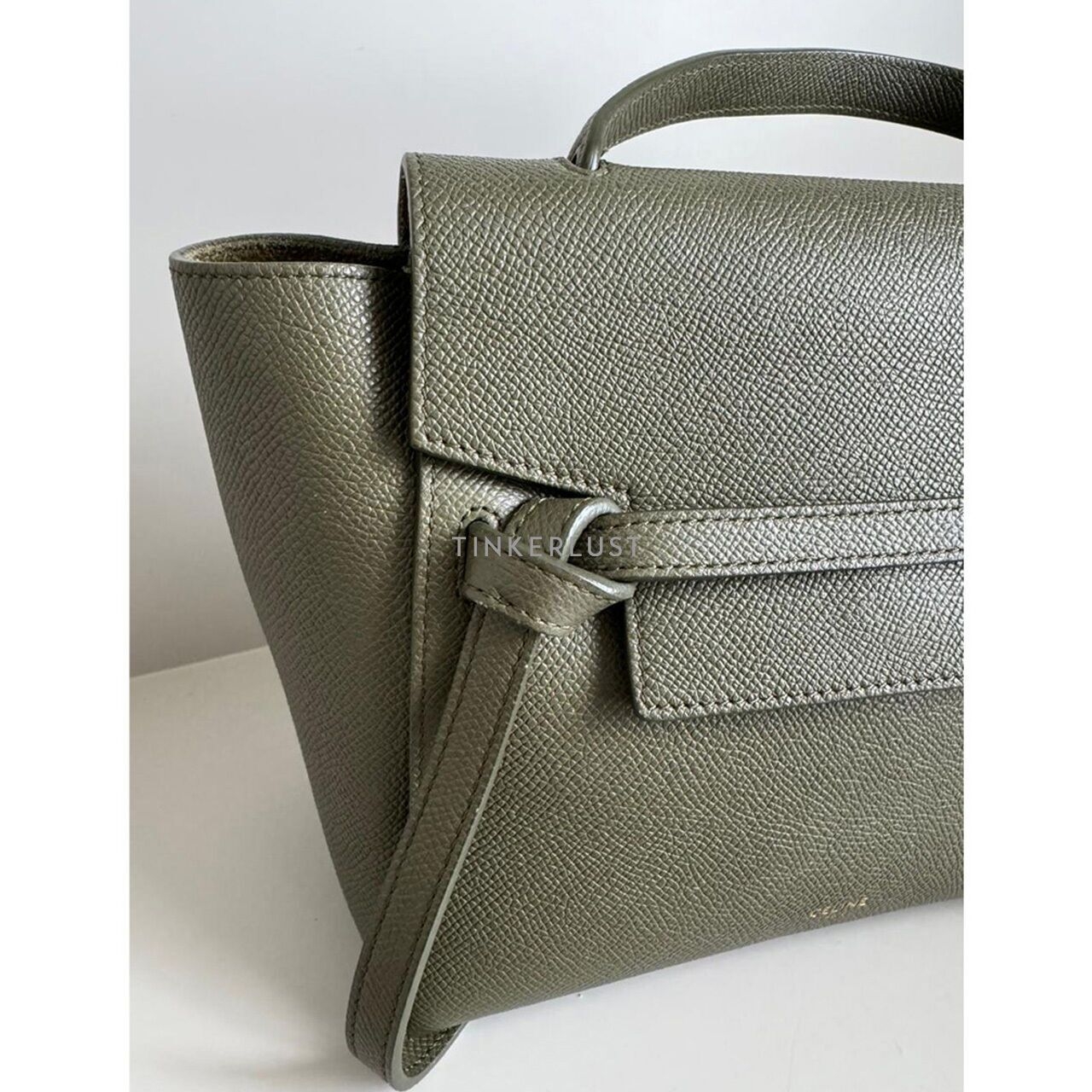 Celine Nano Belt Bag Army Green Satchel