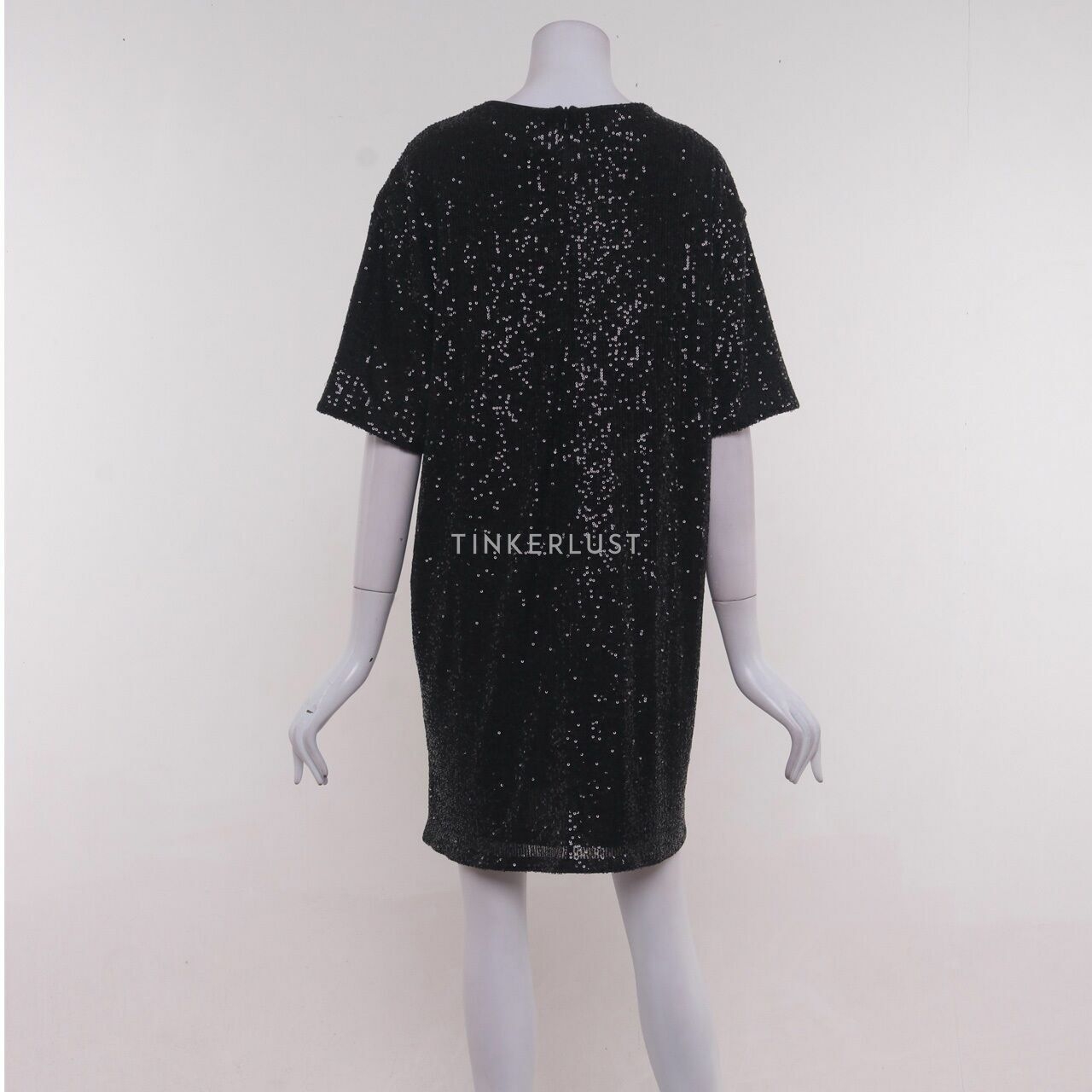 H&M Black Sequin Mini Dress