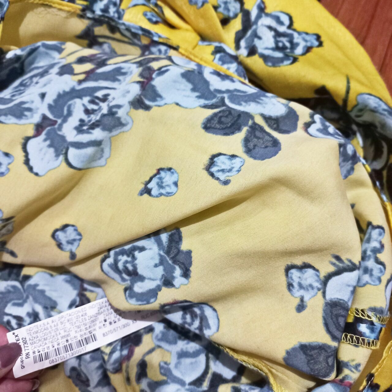 Zara Floral Yellow Midi Dress