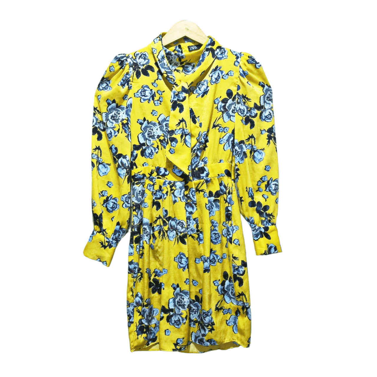 Zara Floral Yellow Midi Dress