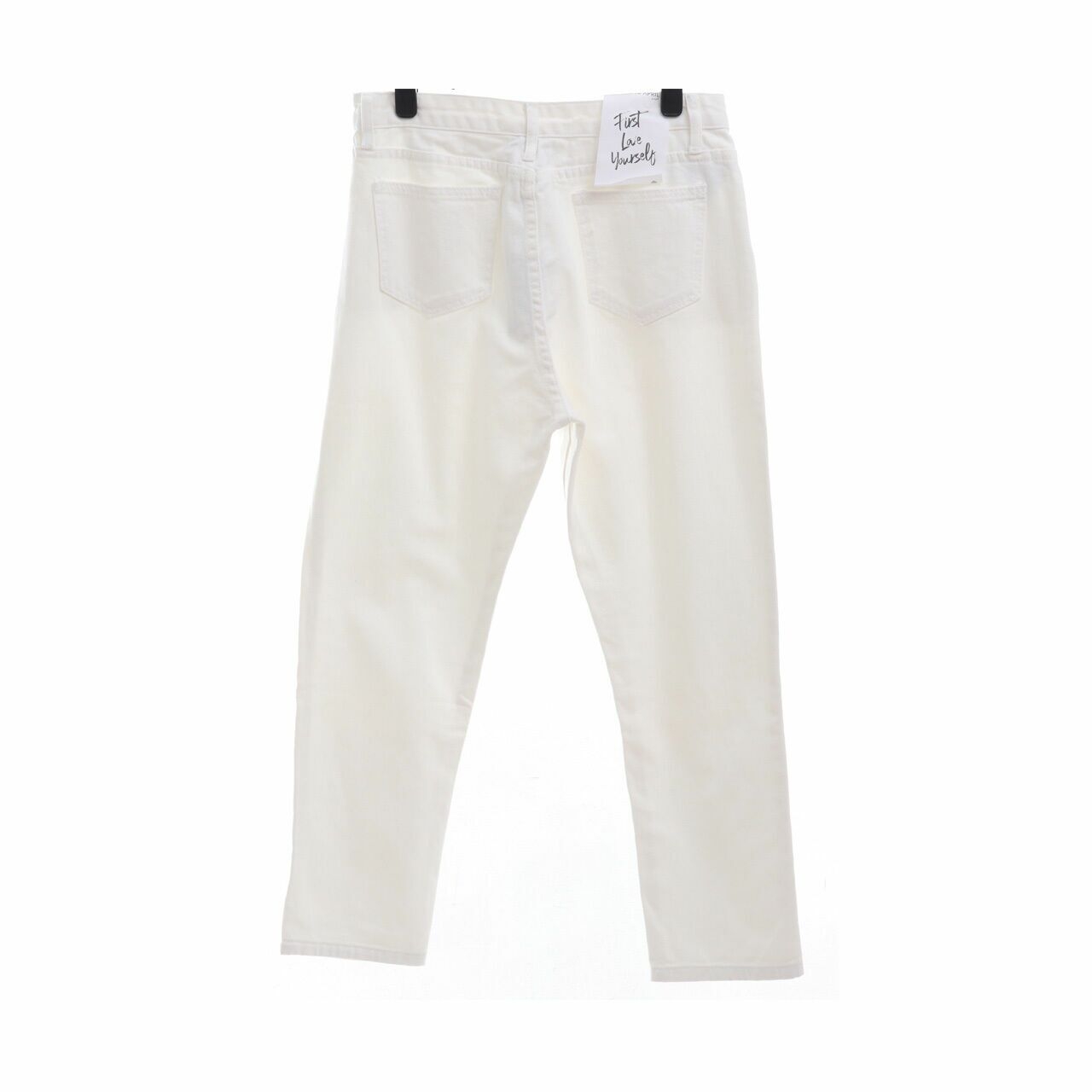 This is April White Long Pants 