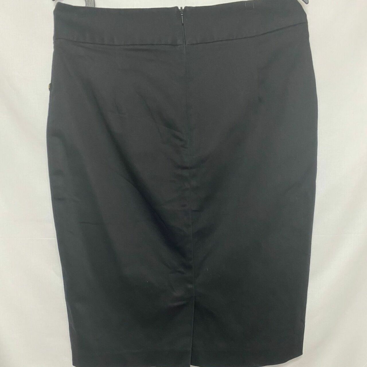 The Executive Black Midi Skirt