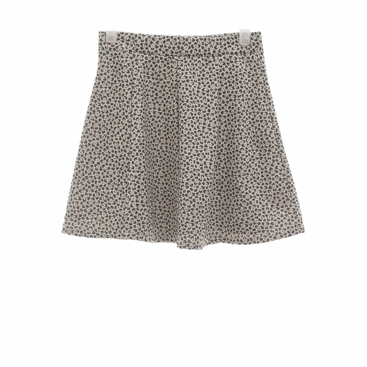 Zara Brown & Black Leopard Mini Skirt