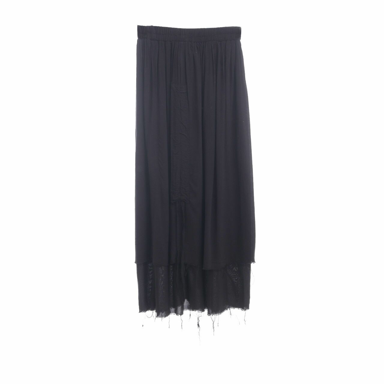 Aesthetic Pleasure Black Midi Skirt